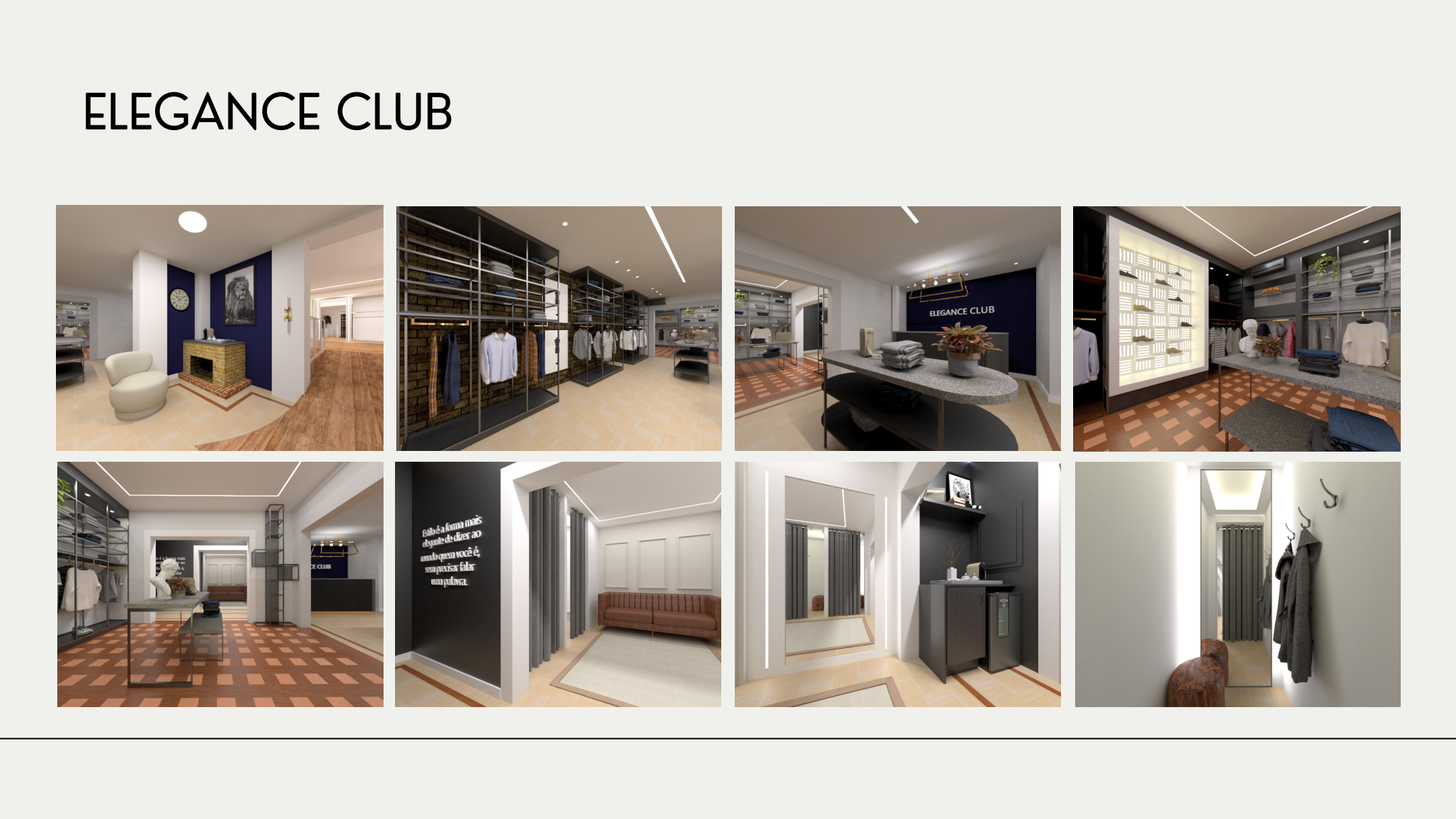 Elegance Club — Portfólio renders